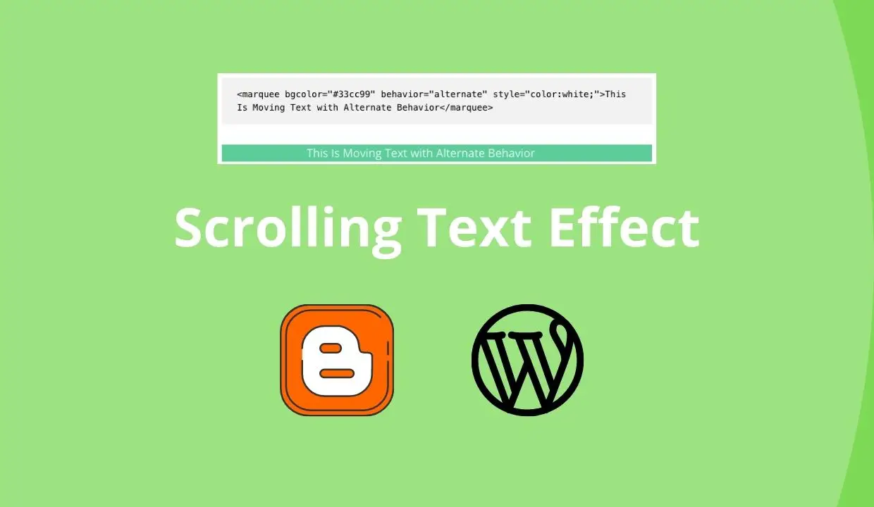 Scrolling Text Effect